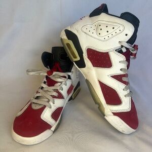 Nike Air Jordan 6 Retro OG Mid Carmine - Size 6.5Y